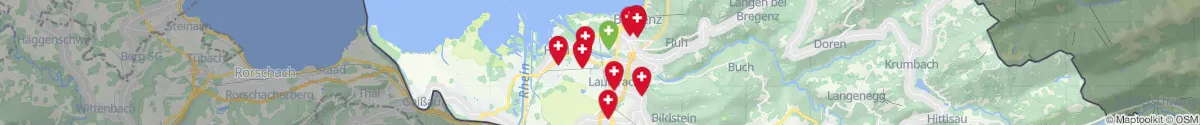 Map view for Pharmacies emergency services nearby Lauterach (Bregenz, Vorarlberg)